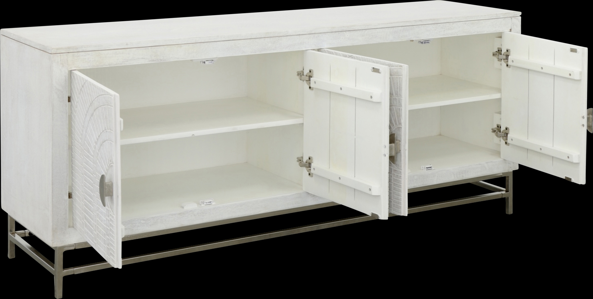 Plyley White Credenza - Thumbnail - Image 4