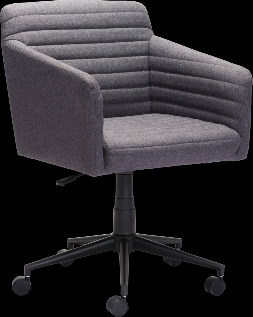 Plymell Gray Desk Chair - Thumbnail - Image 1