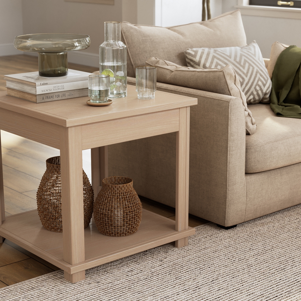 Oxtona Brown End Table - Thumbnail - Image 2