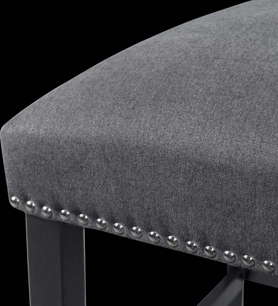 Pocan Black Counter Height Stool, Set of 2 - Thumbnail - Image 4