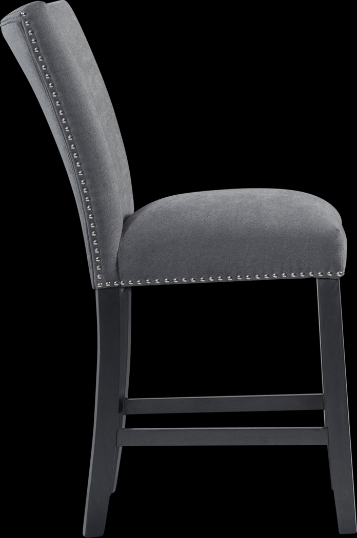 Pocan Black Counter Height Stool, Set of 2 - Thumbnail - Image 9