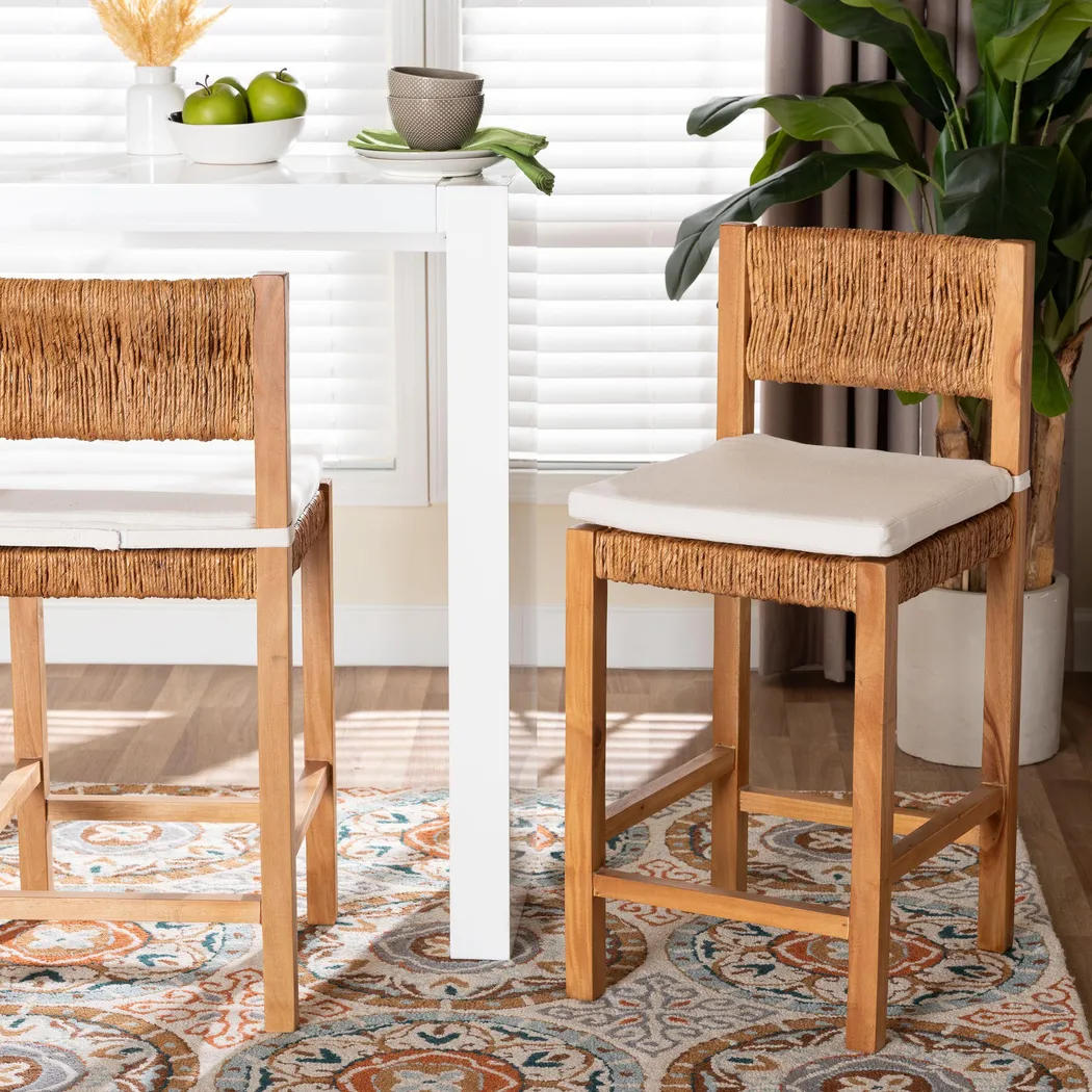 Pochi Brown Counter Height Stool - Thumbnail - Image 2