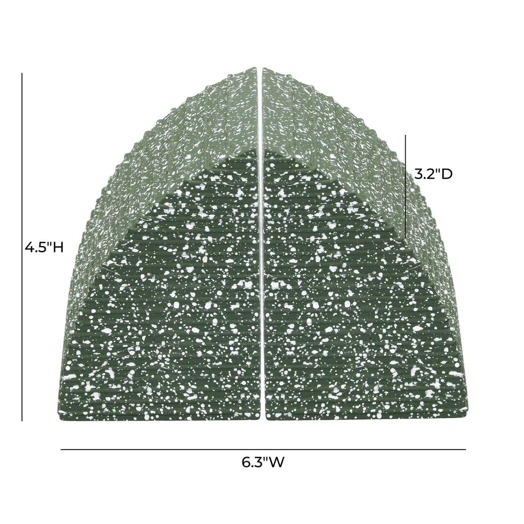 Poehnert Green Arc Bookends, Set of 2 - Thumbnail - Image 5