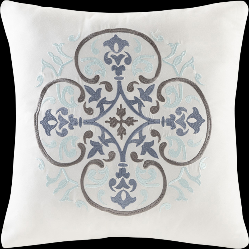 Poeyfarre Blue 8 Pc Queen Coverlet Set - Thumbnail - Image 3