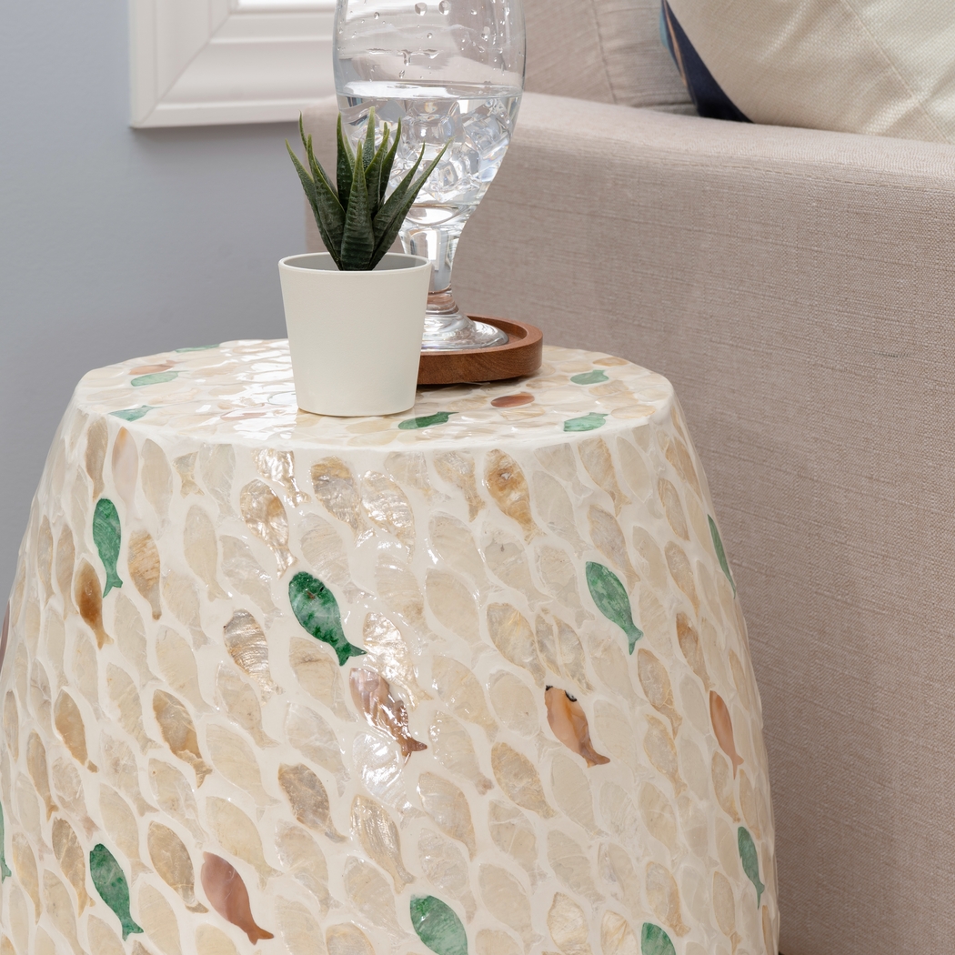 Poijour Ivory Accent Table - Thumbnail - Image 4