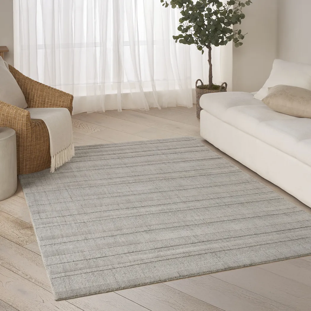 Point Dume Gray 4' x 6' Rug - Thumbnail - Image 2