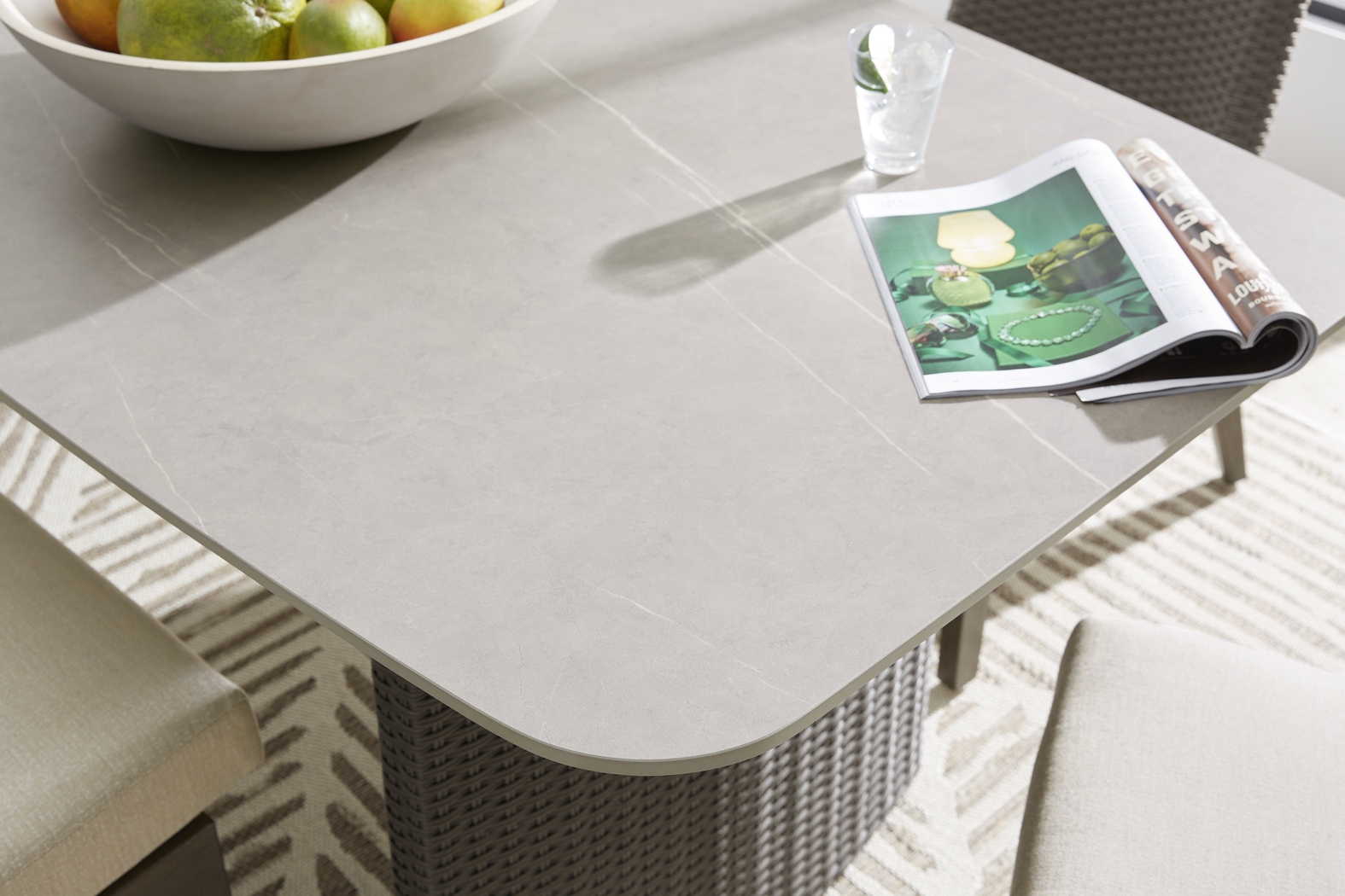 Point Reyes Brown Outdoor Dining Table - Thumbnail - Image 3