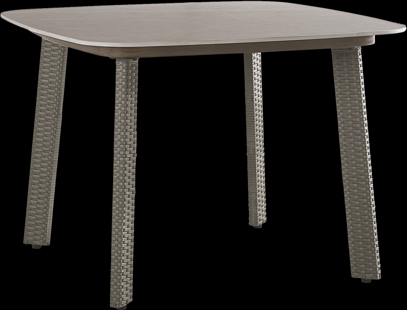 Point Reyes Brown Square Outdoor Dining Table - Thumbnail - Image 1