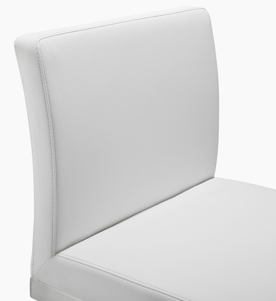 Polaris White Counter Height Stool, Set of 2 - Thumbnail - Image 2