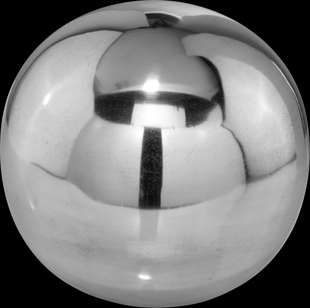 Polished Bola Silver 4 in. Sphere - Thumbnail - Image 1