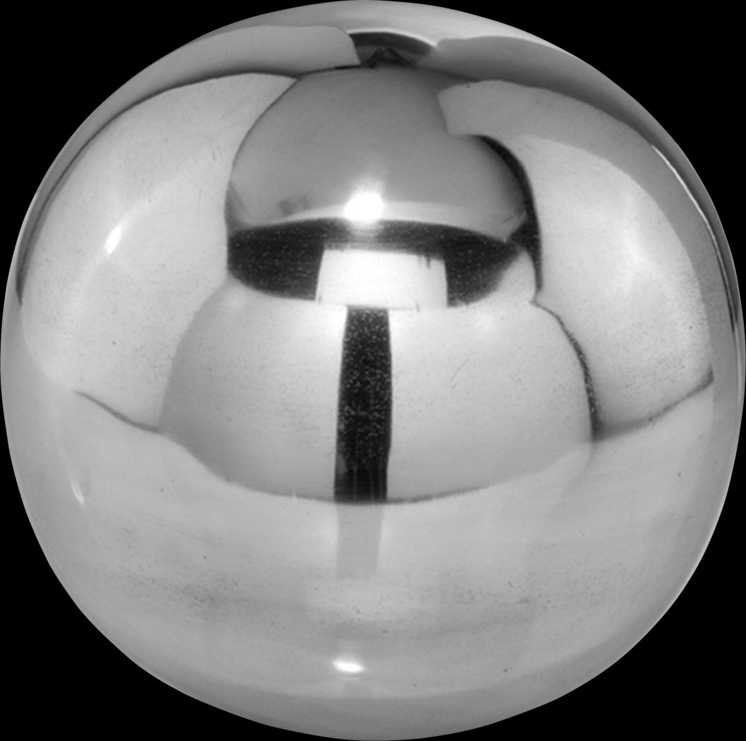 Polished Bola Silver 6 in. Sphere - Thumbnail - Image 1