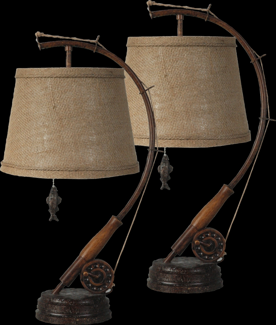 Polk Hall Brown Table Lamps, Set of 2 - Thumbnail - Image 1