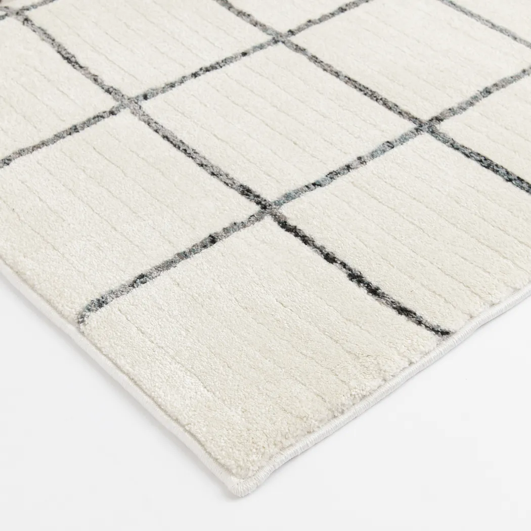 Polly Alley Ivory 7'10 x 9'10 Rug - Thumbnail - Image 2