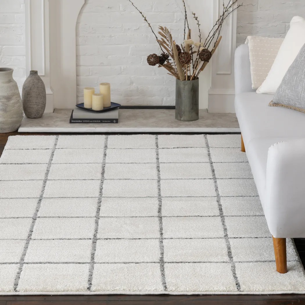 Polly Alley Ivory 7'10 x 9'10 Rug - Thumbnail - Image 5