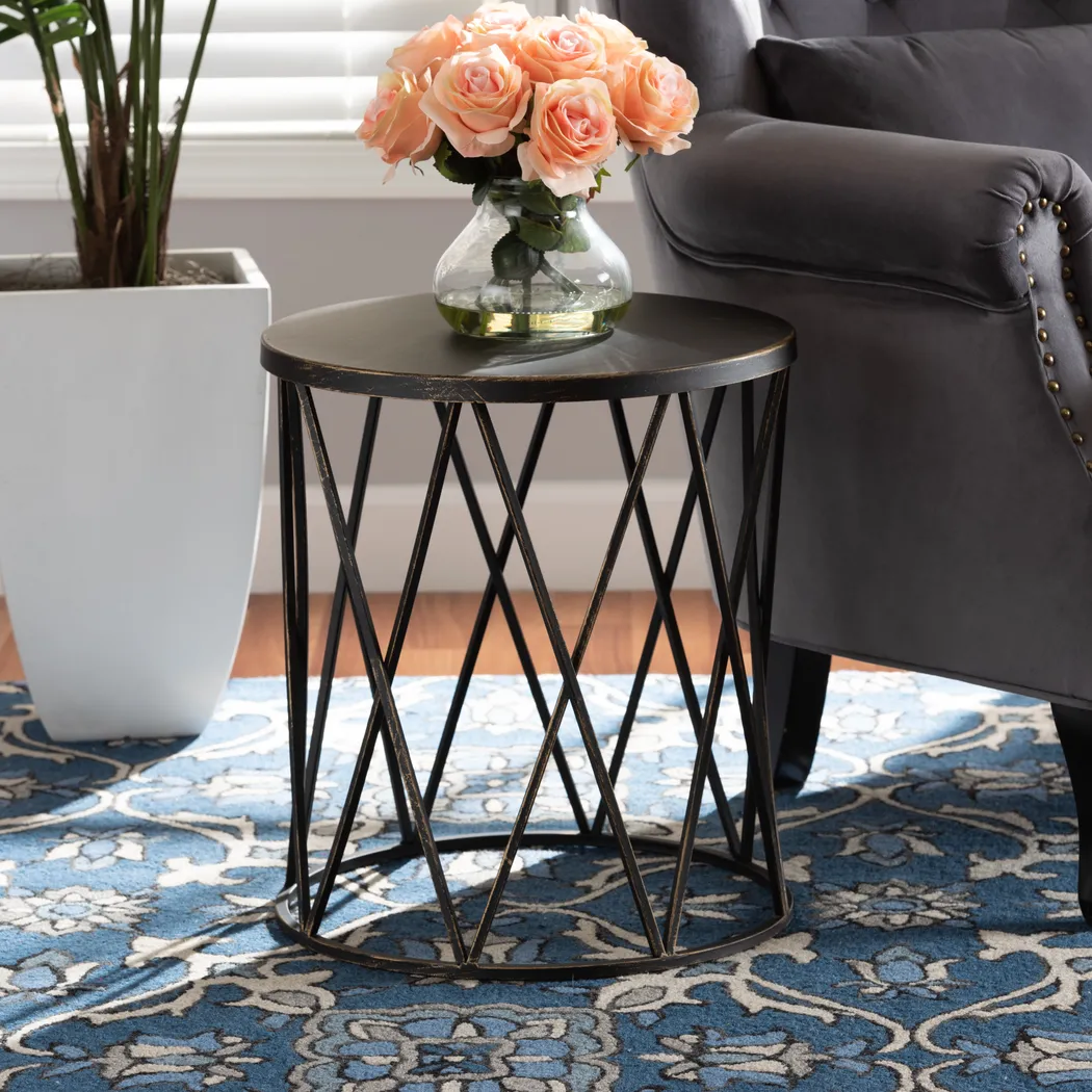 Pollyanne Black End Table - Thumbnail - Image 2
