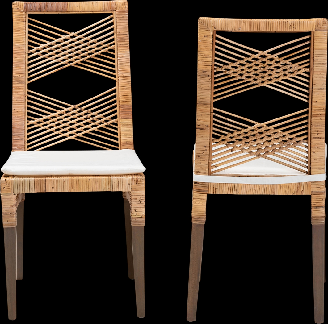 Polnera Brown Side Chair Set of 2 - Thumbnail - Image 3