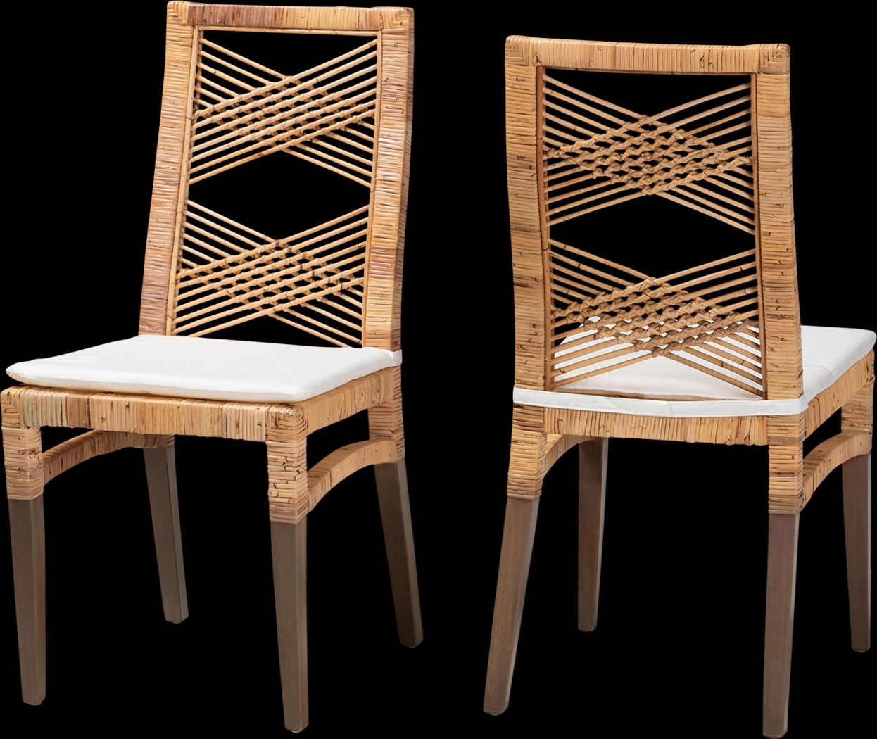 Polnera Brown Side Chair Set of 2 - Thumbnail - Image 1