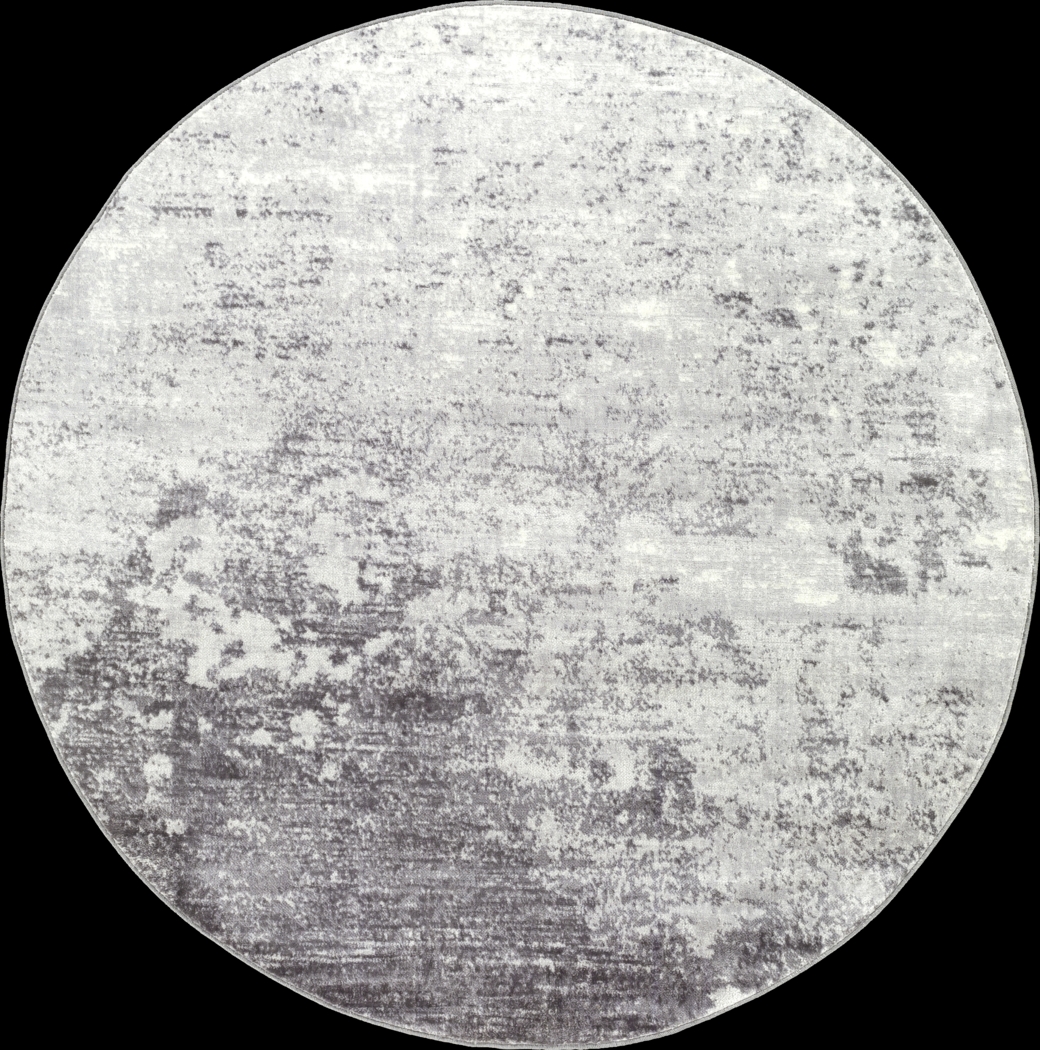 Polvogt II Slate 5'3 Round Rug - Thumbnail - Image 1