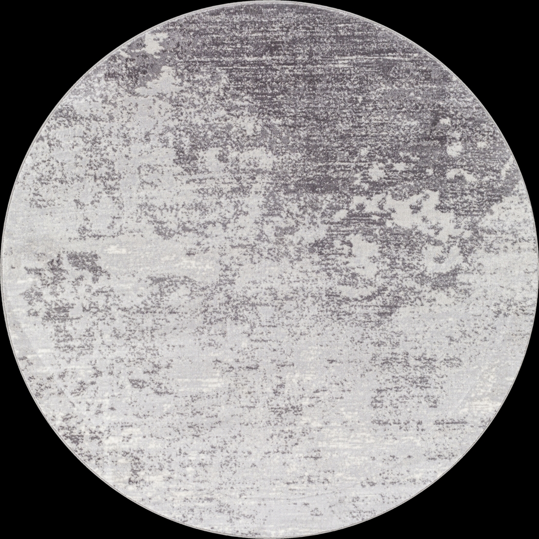 Polvogt II Slate 6'7 Round Rug - Thumbnail - Image 1