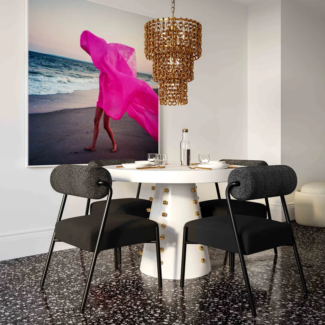 Polvorosa Black Dining Chair, Set of 2 - Thumbnail - Image 2