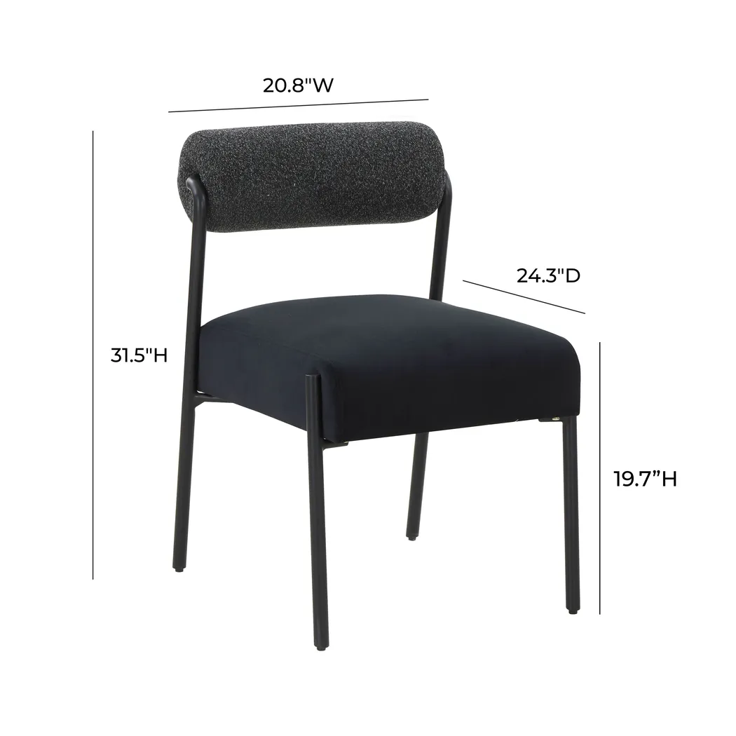 Polvorosa Black Dining Chair, Set of 2 - Thumbnail - Image 7
