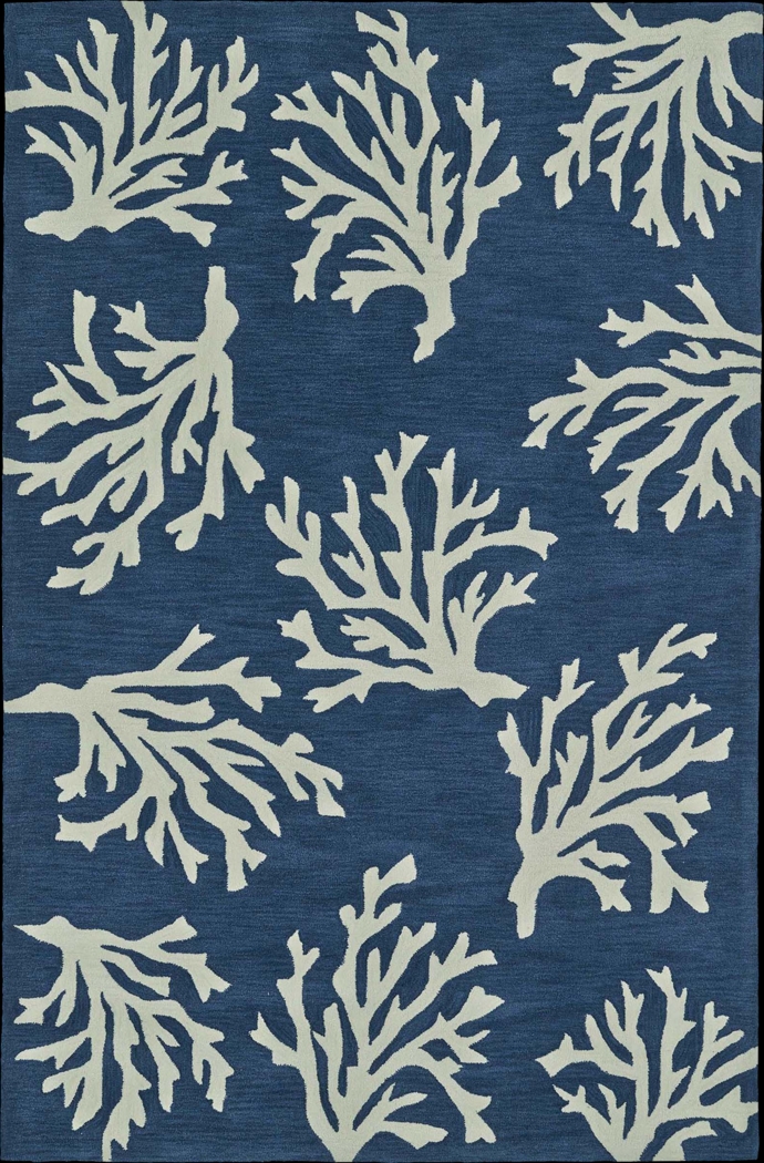 Poly Reef Blue 5' x 7'6 Rug - Thumbnail - Image 1