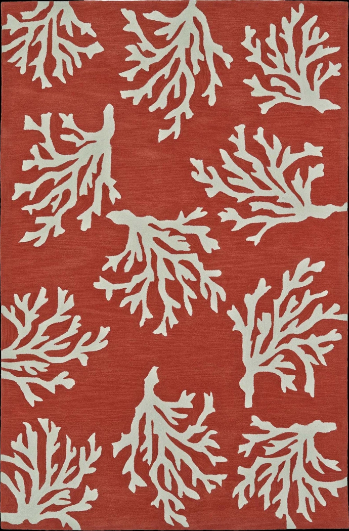 Poly Reef Orange 3'6 x 5'6 Rug - Thumbnail - Image 1