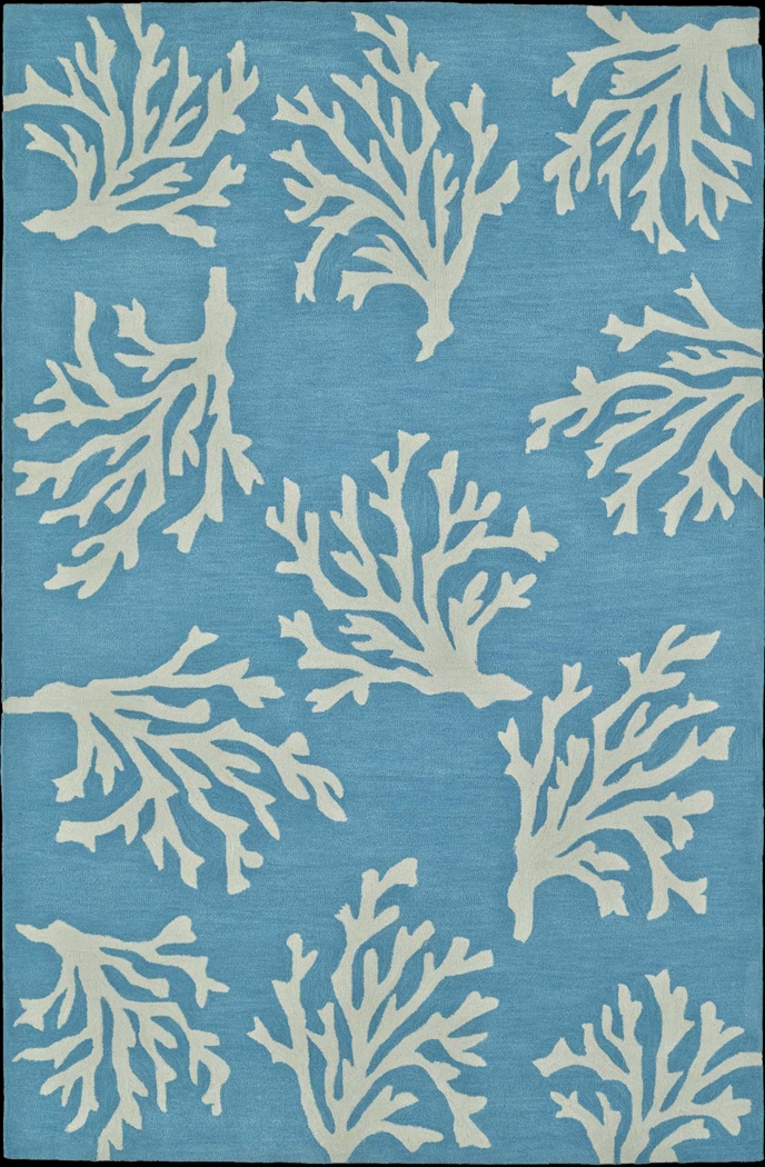 Poly Reef Teal 8' x 10' Rug - Thumbnail - Image 1