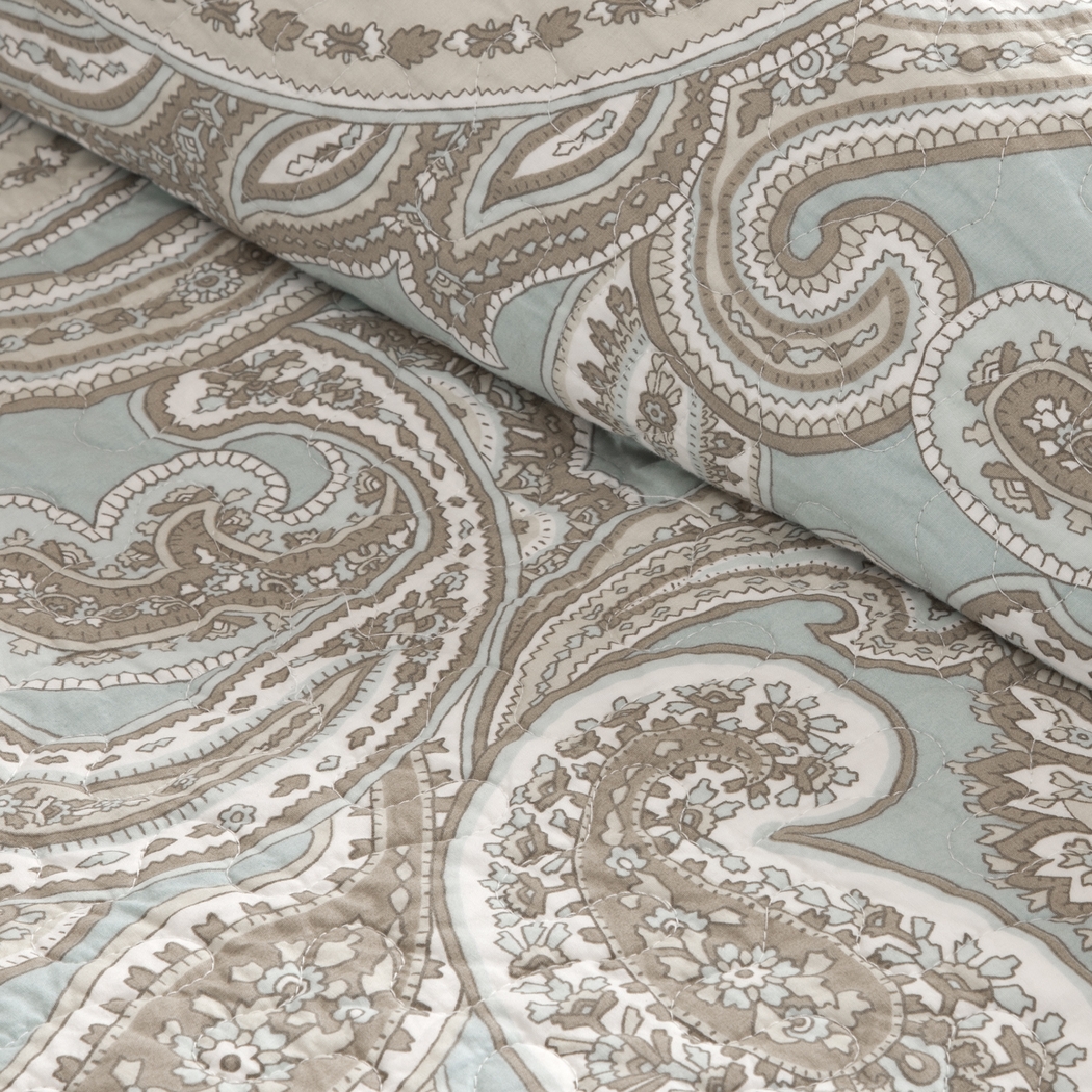 Polymnia Blue 4 Pc King/California King Coverlet Set - Thumbnail - Image 4