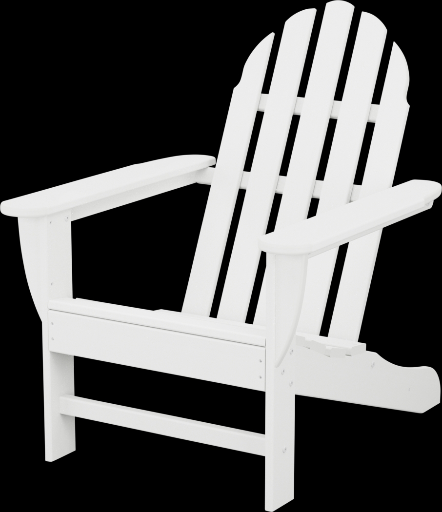 POLYWOOD Classic White Outdoor Adirondack Chair - Thumbnail - Image 1