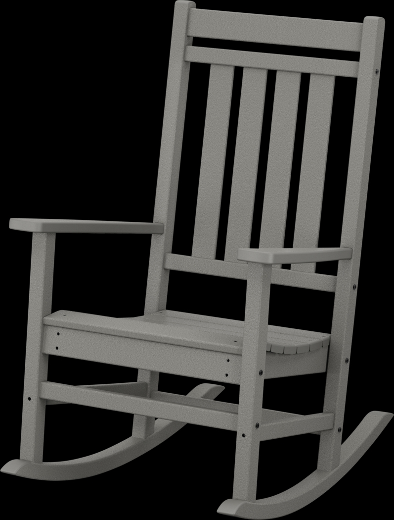 POLYWOOD Estate Slate Outdoor Rocking Chair - Thumbnail - Image 1
