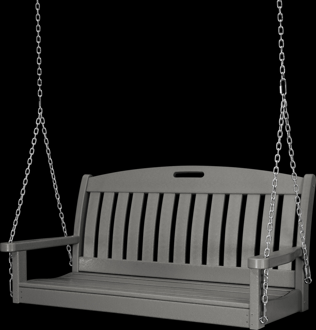 POLYWOOD Nautical Slate Outdoor Swing - Thumbnail - Image 1