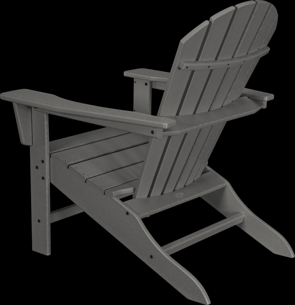 POLYWOOD South Beach Slate Outdoor Adirondack Chair - Thumbnail - Image 2