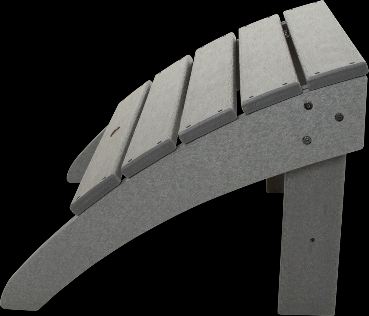 POLYWOOD South Beach Slate Outdoor Ottoman - Thumbnail - Image 2