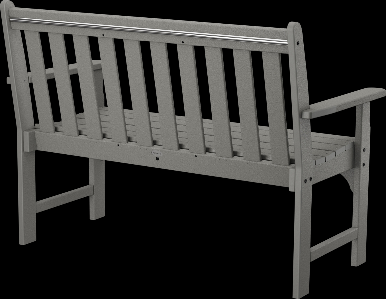 POLYWOOD Vineyard Slate Outdoor Bench - Thumbnail - Image 2