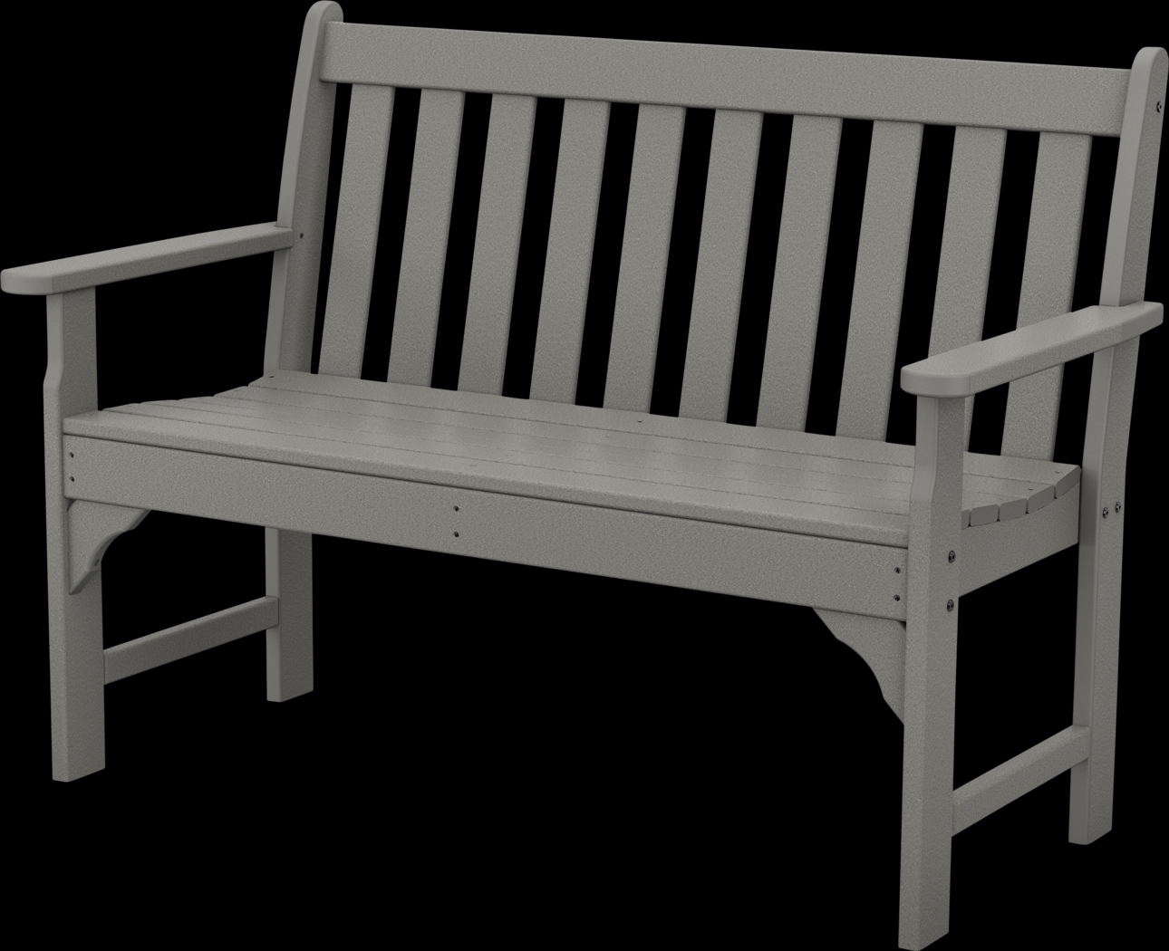 POLYWOOD Vineyard Slate Outdoor Bench - Thumbnail - Image 1