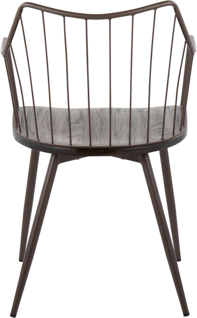 Pomarico Brown Arm Chair - Thumbnail - Image 3