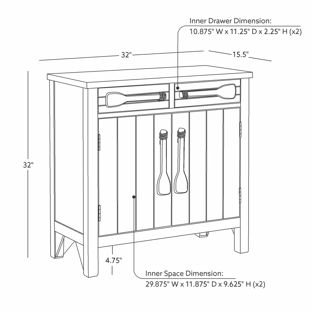 Pomatole Navy Accent Cabinet - Image 7