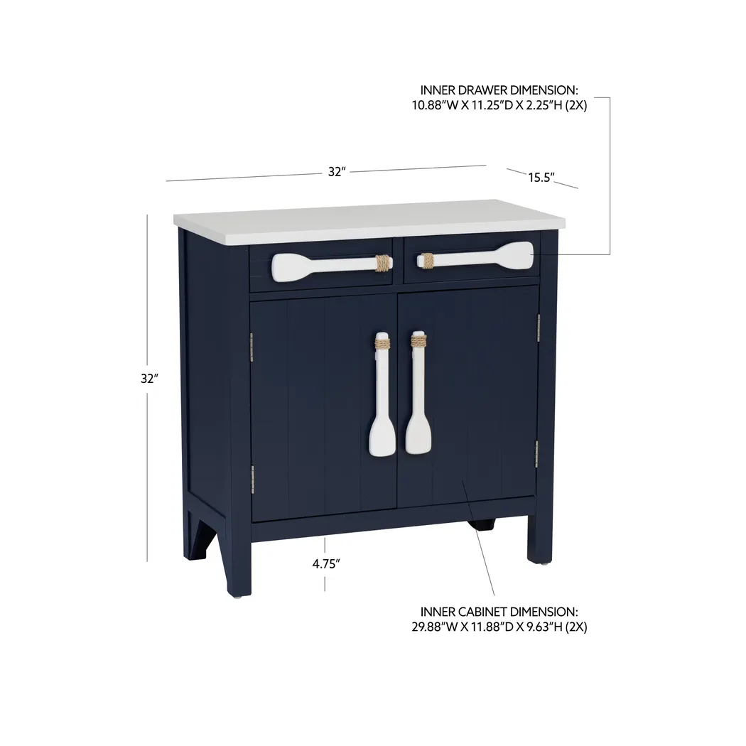 Pomatole Navy Accent Cabinet - Image 9