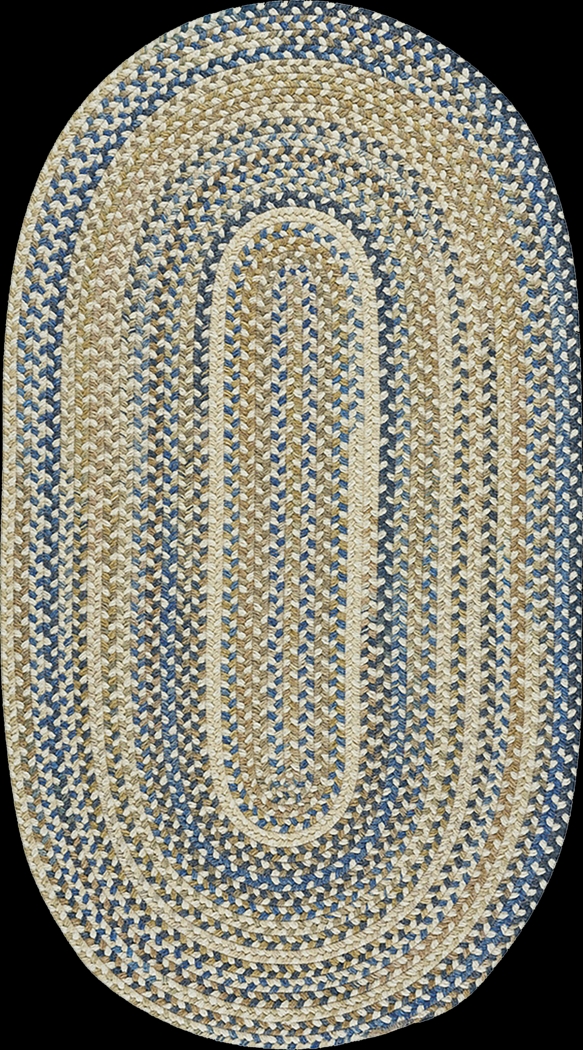 Poncola Tan 8' x 11' Oval Rug - Thumbnail - Image 1