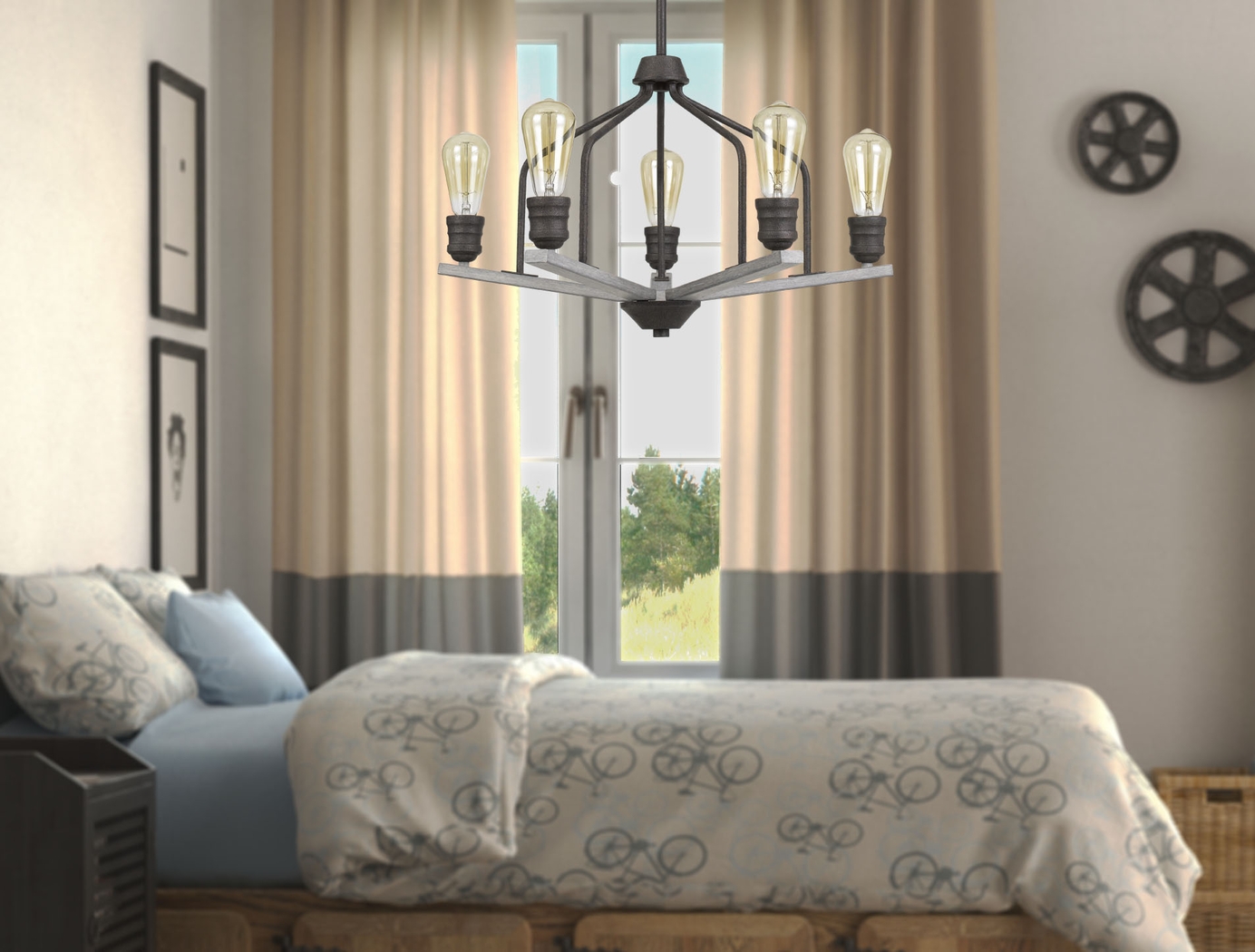 Pond Cove Bronze Chandelier - Thumbnail - Image 2