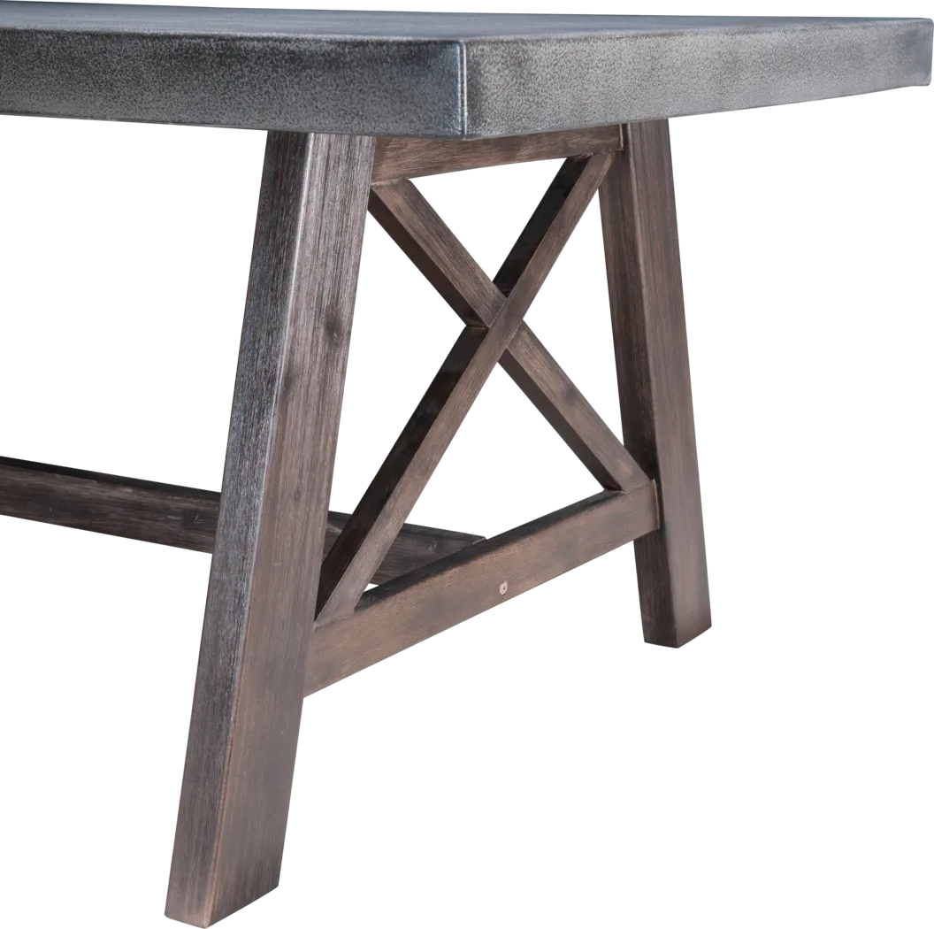 Pondfield Cove Gray Outdoor Dining Table - Thumbnail - Image 4