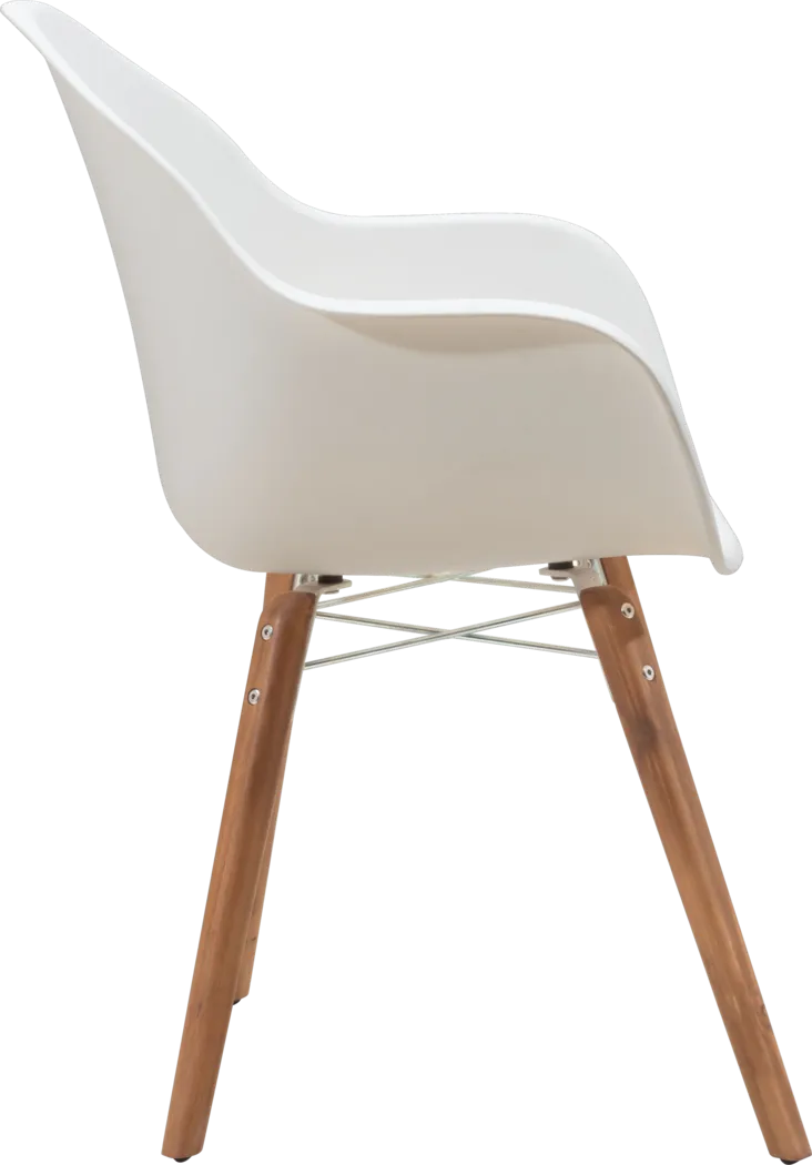 Pondfield Cove White Outdoor Dining Chair, Set of 4 - Thumbnail - Image 2