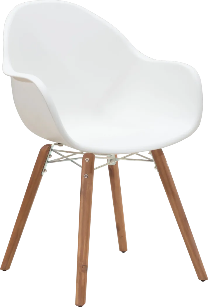 Pondfield Cove White Outdoor Dining Chair, Set of 4 - Thumbnail - Image 1