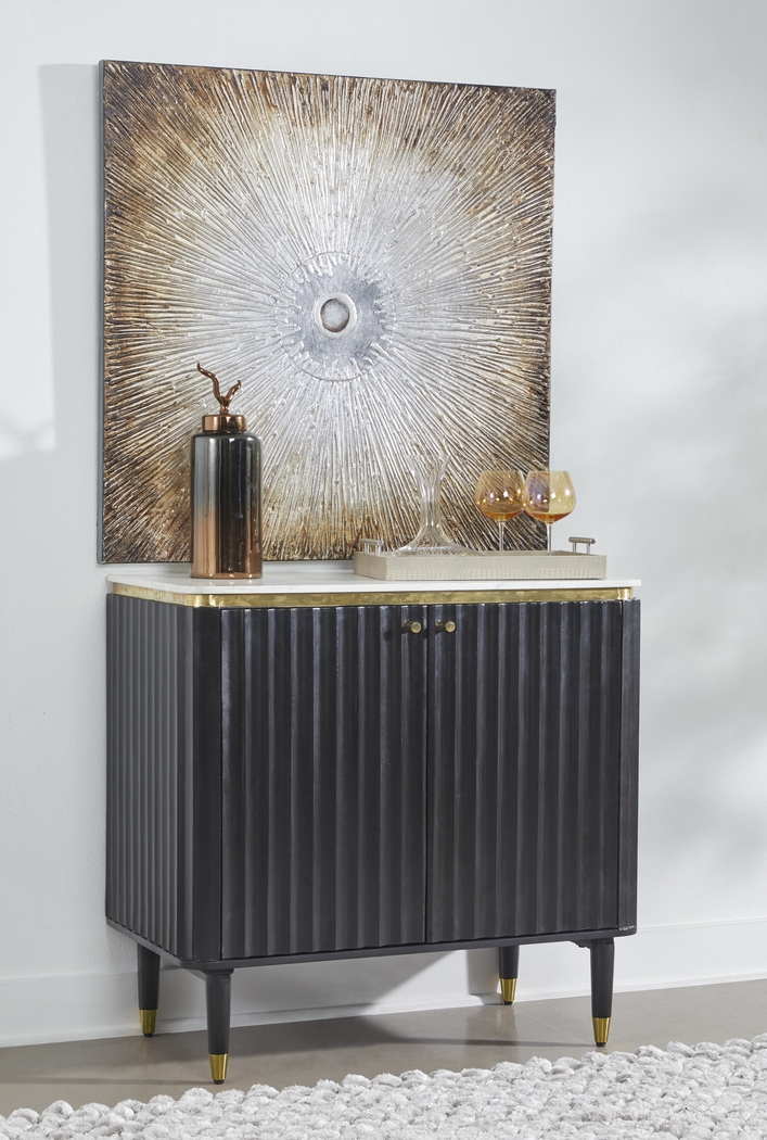 Pondside Black Bar Cabinet - Thumbnail - Image 2