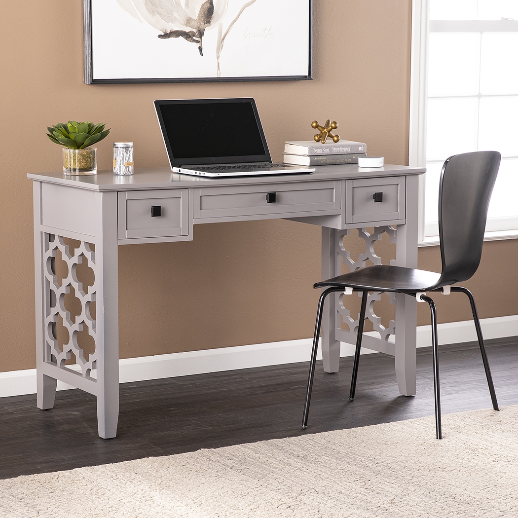 Pondwood Gray Desk - Thumbnail - Image 2
