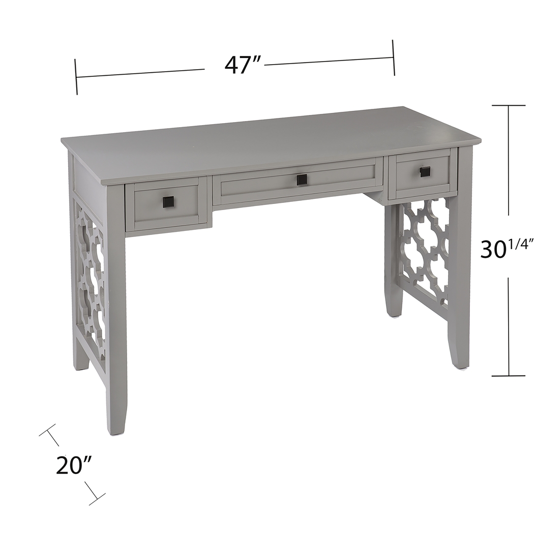 Pondwood Gray Desk - Thumbnail - Image 3