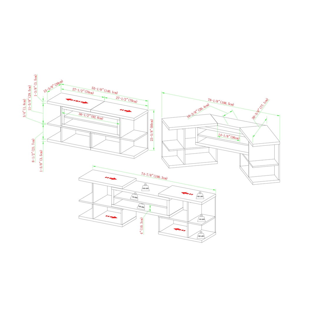 Poneal Walnut 55 in. Console - Thumbnail - Image 5