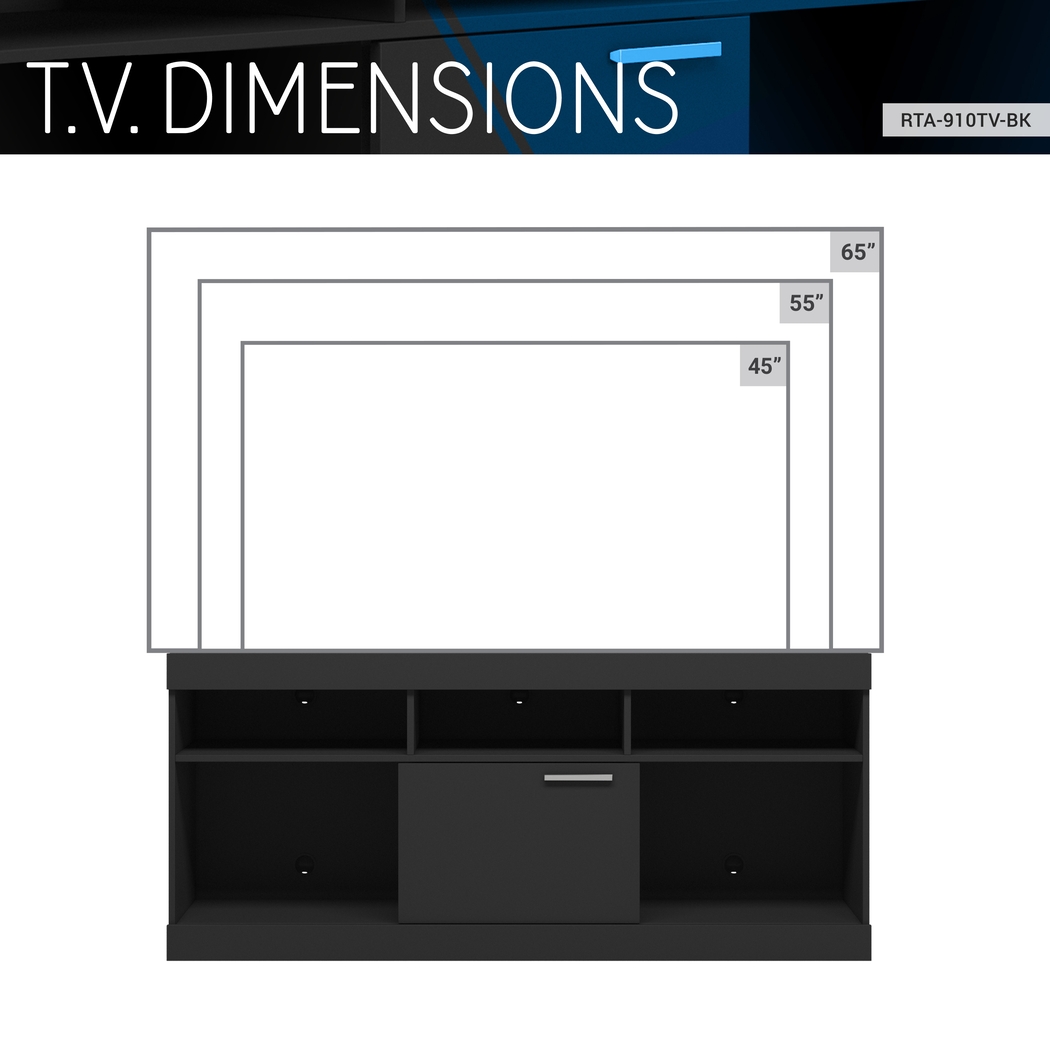 Ponodon Black 61in. Console - Thumbnail - Image 5