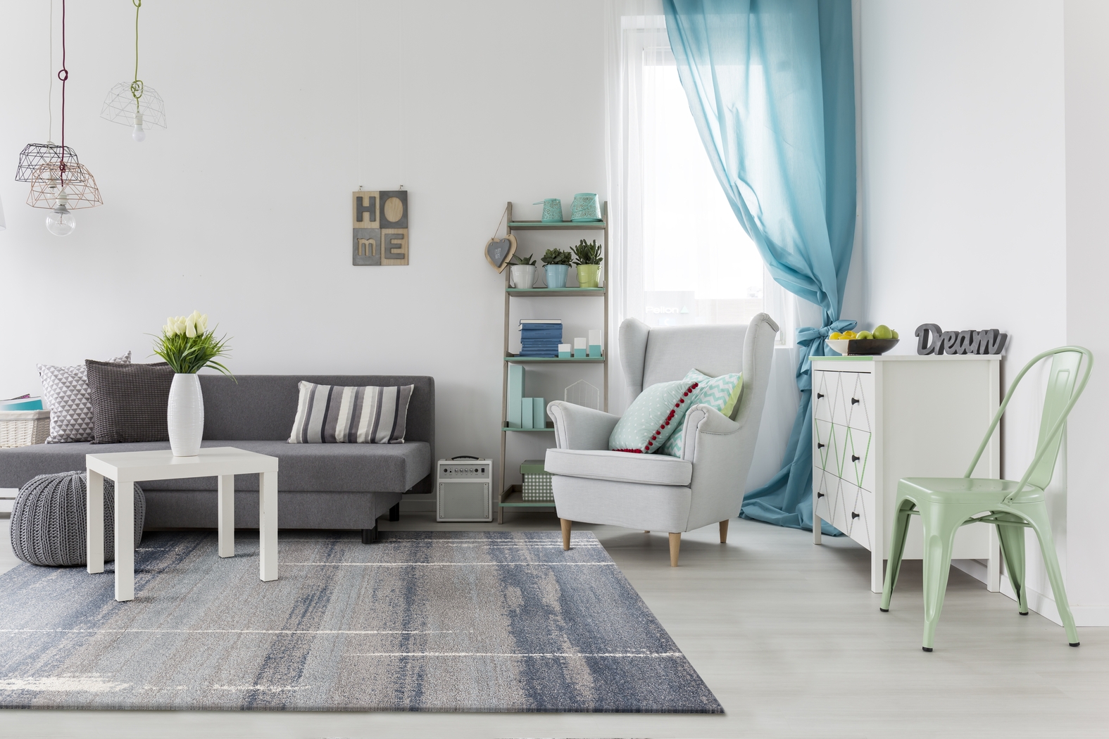 Ponorial Blue 7'10 x 10'10 Rug - Thumbnail - Image 3